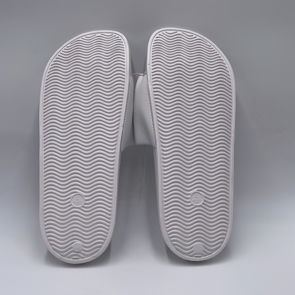 NWT Pride Slip-On Comfort White Sandals - Size L - Picture 8 of 11